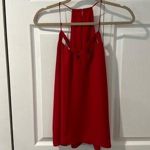 Express Red Cut out top